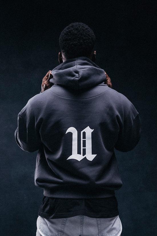 BIRDS OVERSIZE HOODIE GREY