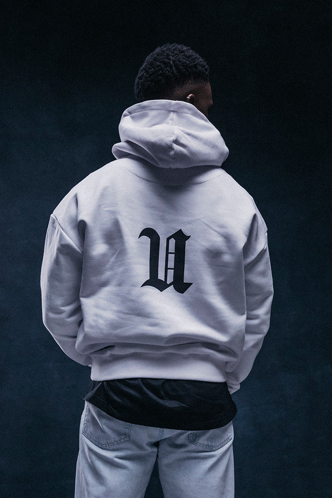 BIRDS OVERSIZE HOODIE WHITE