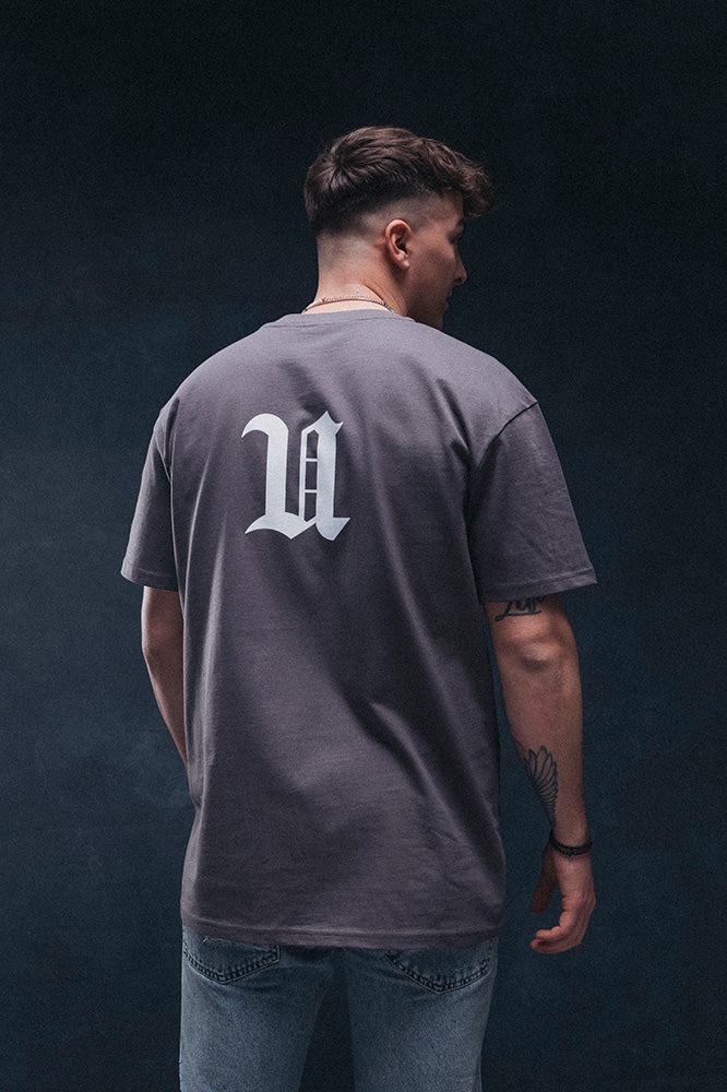 BIRDS OVERSIZE TEE GREY