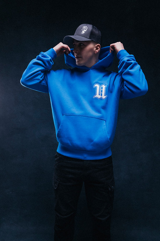 U OVERSIZE HOODIE BLUE