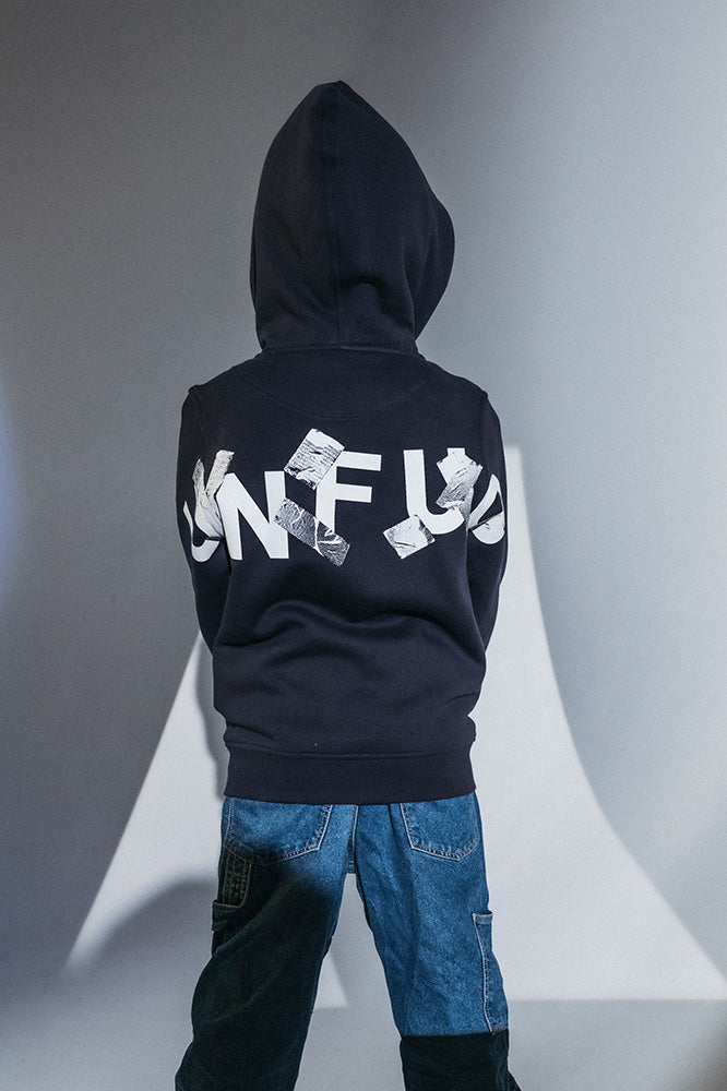 KIDS ZIP HOODIE NAVY
